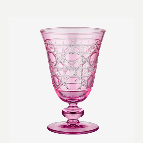 Gloria Cam Flüt Kadeh Pembe