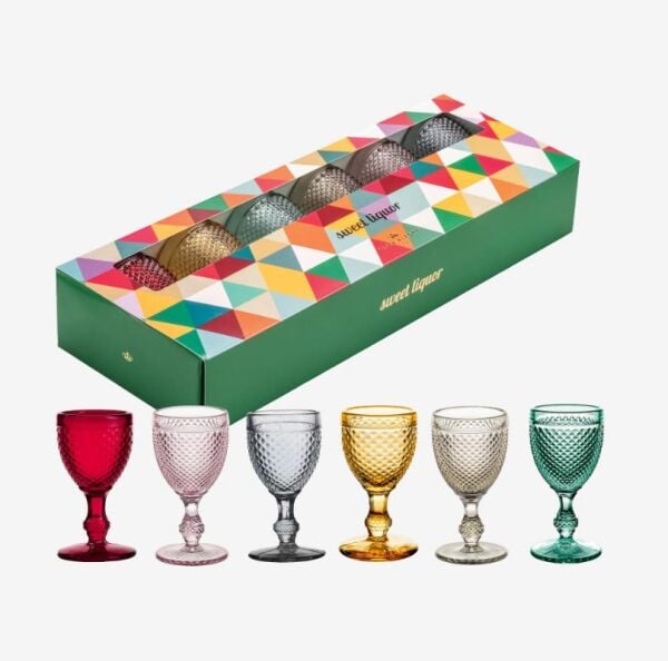 Şeffaf Cam Kahve Yanı Bardağı Seti 55 Ml Bicos Collection by Vista Alegre