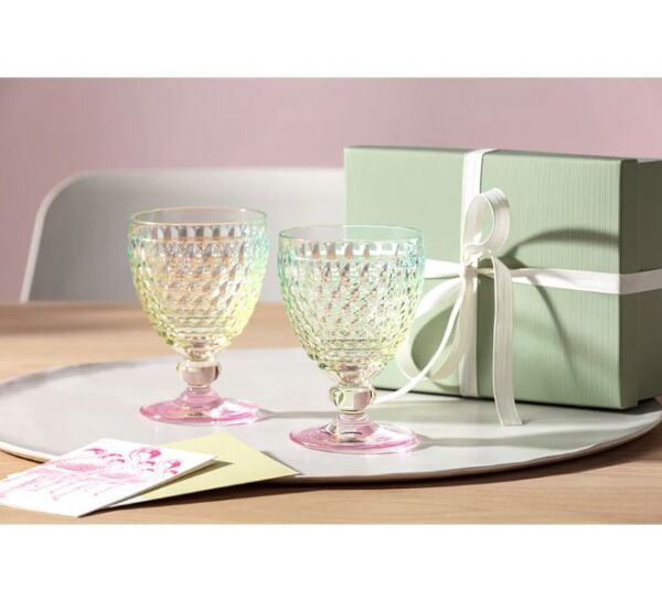 BOSTON COLOUR KIRMIZI SARAP KADEHI 132 MM COK RENKLI