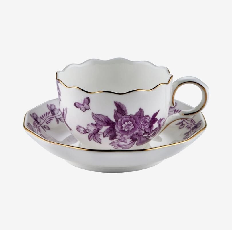 Primavera Violet 2'li Türk Kahve Fincan Seti