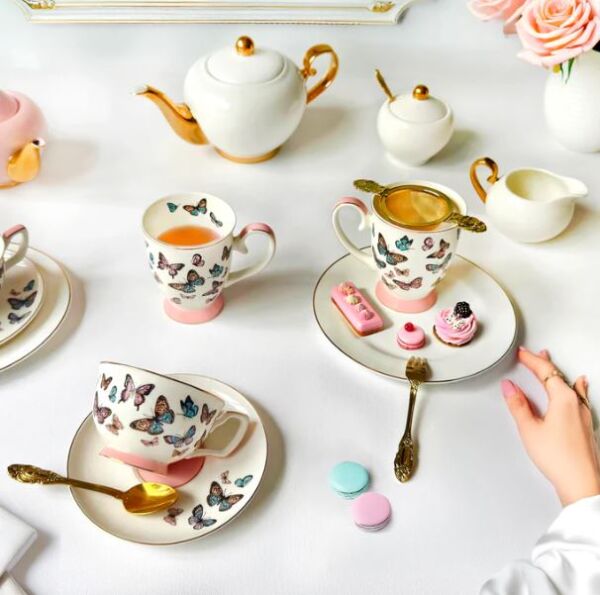 Papillon Teacup & Saucer