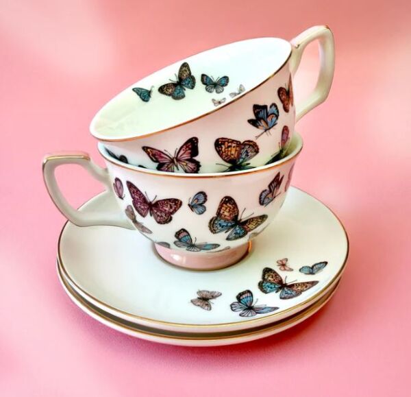 Papillon Teacup & Saucer