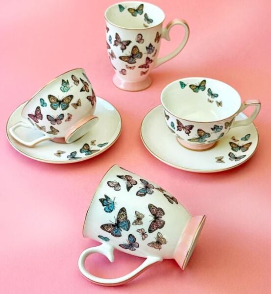 Papillon Teacup & Saucer