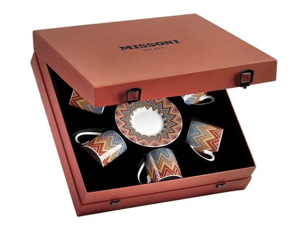 Missoni Zig Zag Jarris 156 , 6 Kişilik Türk Kahvesi Fincan ve Tabağı