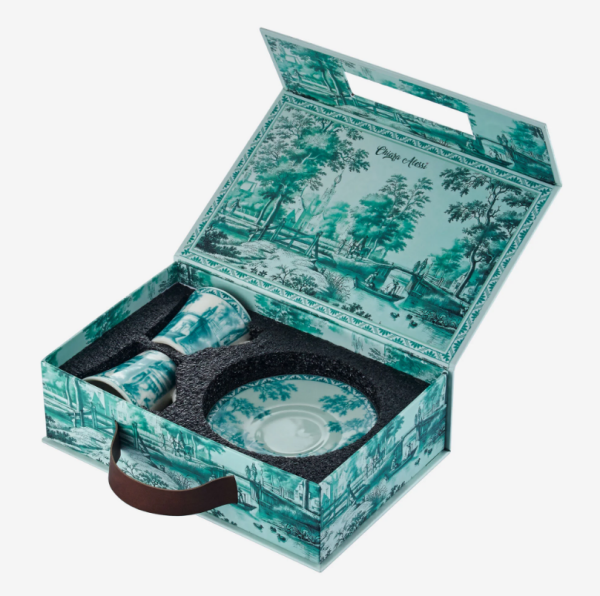 Romance Yeşil Porselen Kahve Fincan Seti 120 ML