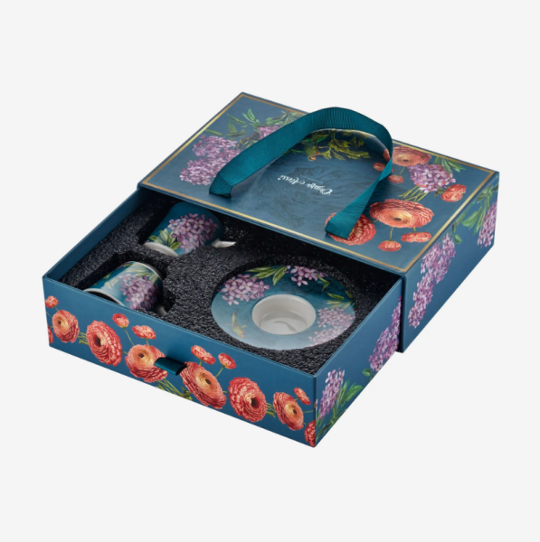 Mavi Porselen Kahve Fincan Seti 120 Ml