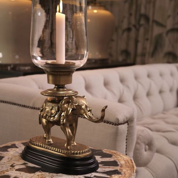 HURRİCANE ELEPHANT VİNTAGE BRASS FİNİSH