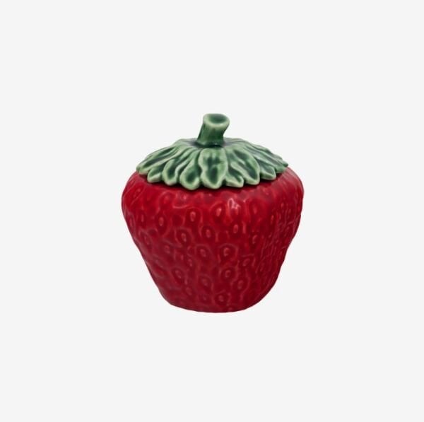 Kırmızı Seramik Saklama Kabı 450 Ml Strawberries