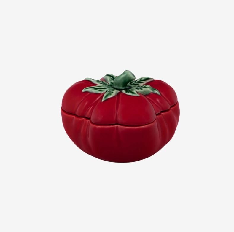 Kırmızı Seramik Saklama Kabı 16 Cm Tomato