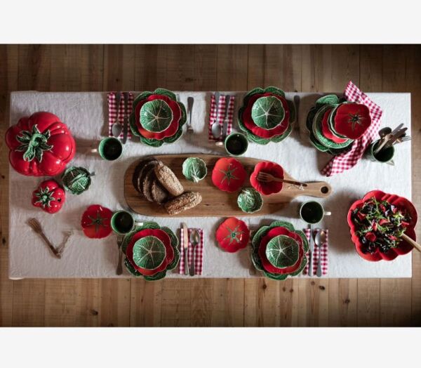 Kırmızı Seramik Saklama Kabı 16 Cm Tomato