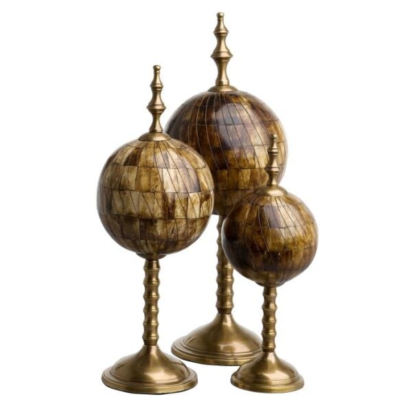 OBJECT LEONARDO SET OF 3 BROWN