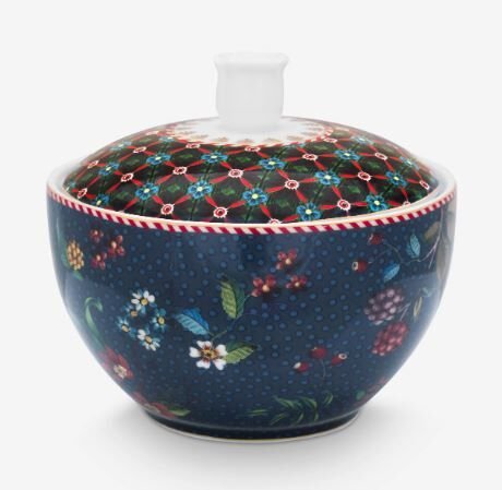 Mavi Porselen Şekerlik 300 Ml