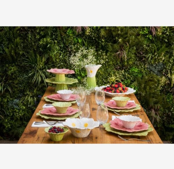 Yeşil Seramik Servis Tabağı 37 Cm Maria Flor