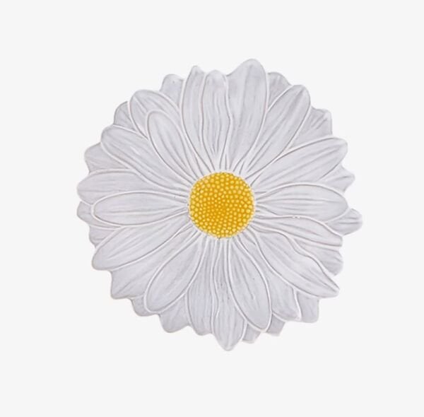 Beyaz Seramik Kahvaltı Tabağı 23 Cm Maria Flor