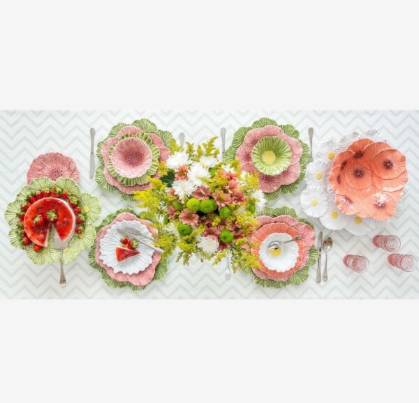 Beyaz Seramik Kahvaltı Tabağı 23 Cm Maria Flor