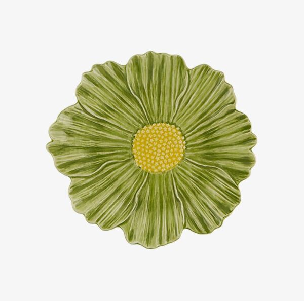 Yeşil Seramik Kahvaltı Tabağı 23 Cm Maria Flor