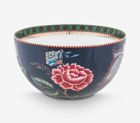 Mavi Porselen Kase 18 Cm