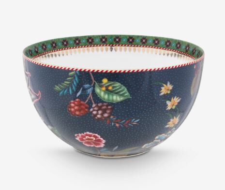Mavi Porselen Kase 18 Cm