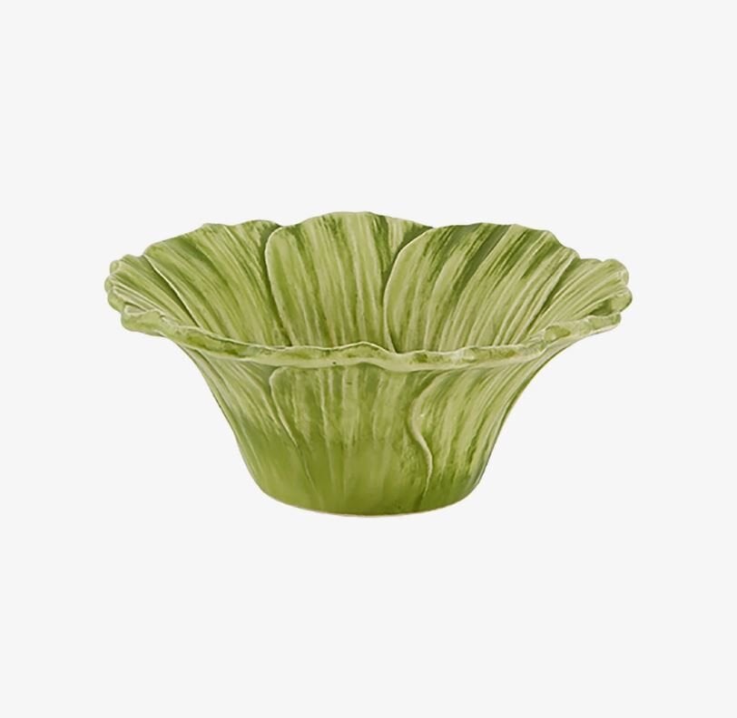 Yeşil Seramik Servis Kasesi 16 Cm Maria Flor