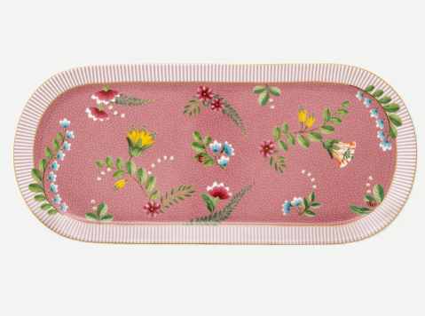 Pembe Porselen Servis Tabağı 33 Cm La Majorelle