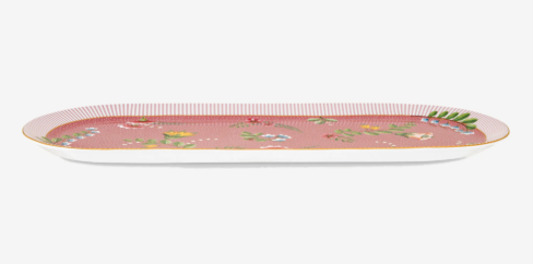 Pembe Porselen Servis Tabağı 33 Cm La Majorelle