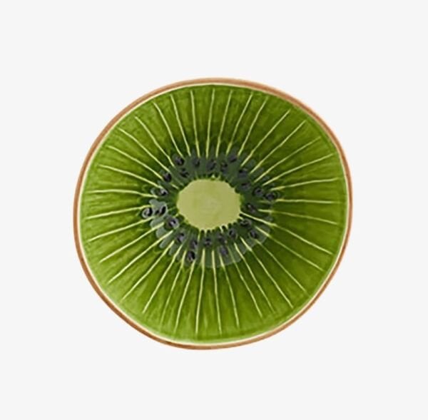 Yeşil Seramik Servis Kasesi 14 Cm Tropical Fruits