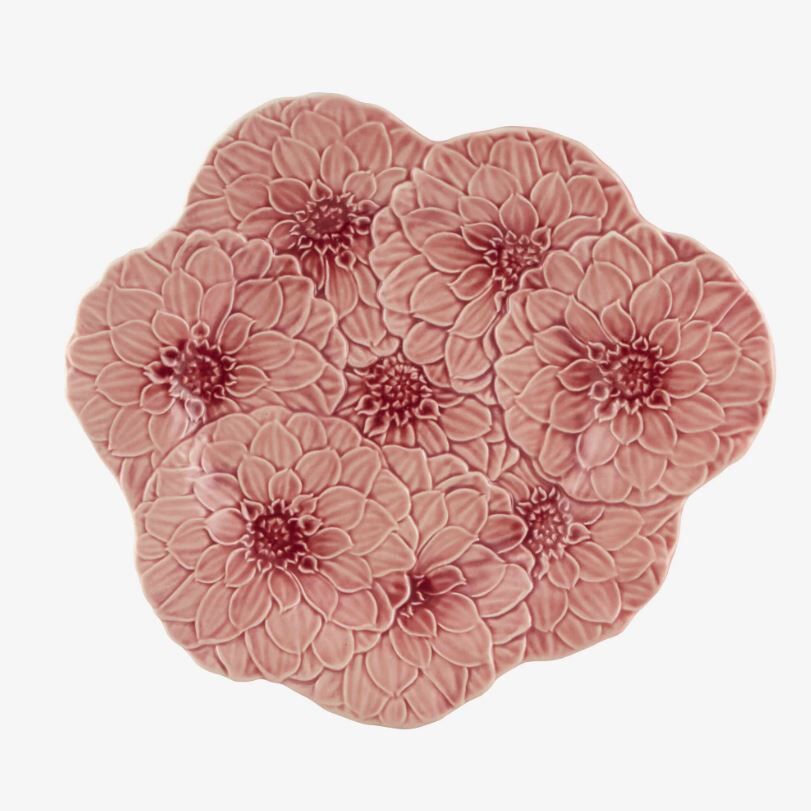 Pembe Seramik Yemek Tabağı 28 Cm Maria Flor