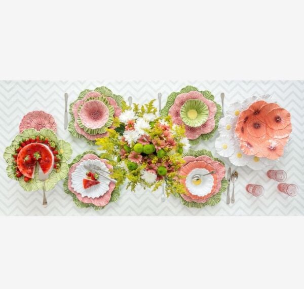 Pembe Seramik Yemek Tabağı 28 Cm Maria Flor