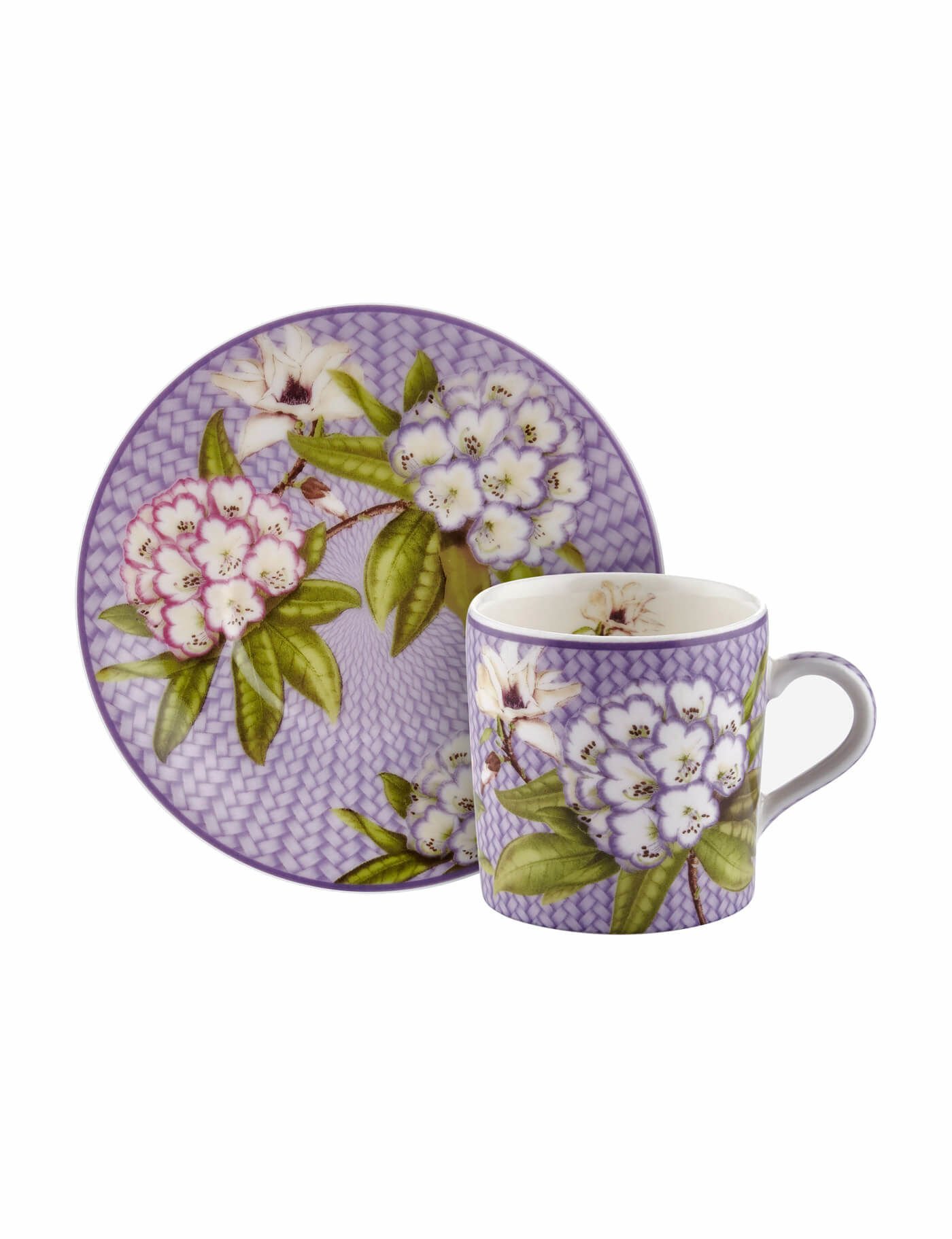 Fiore Lila Türk Kahve Fincanı