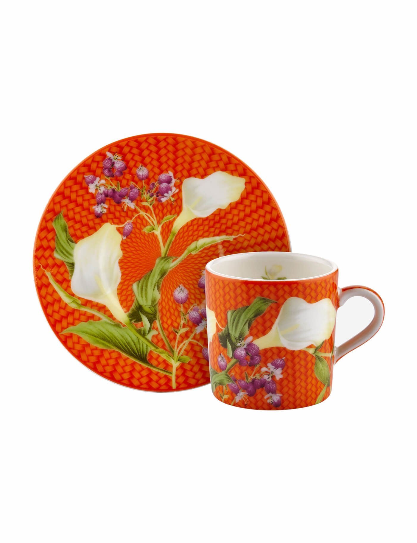 Fiore Turuncu Türk Kahvesi Fincanı