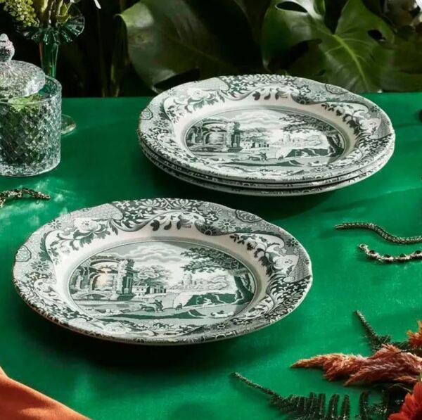 Heritage Green Italian Yemek tabağı 27 CM