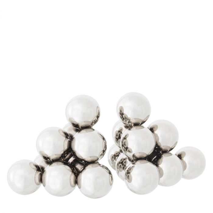 Bookend Carioca Set Of 2 Nickel Finish