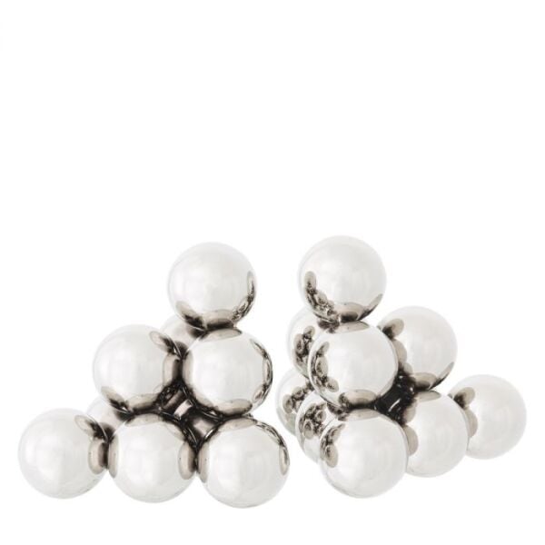 Bookend Carioca Set Of 2 Nickel Finish