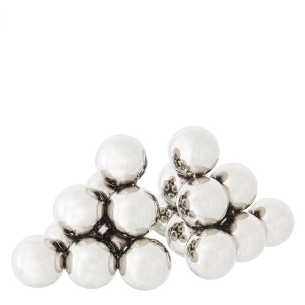 Bookend Carioca Set Of 2 Nickel Finish