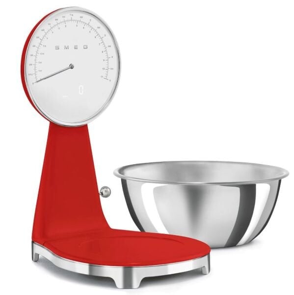 Retro Analog Mutfak Tartısı Kırmızı