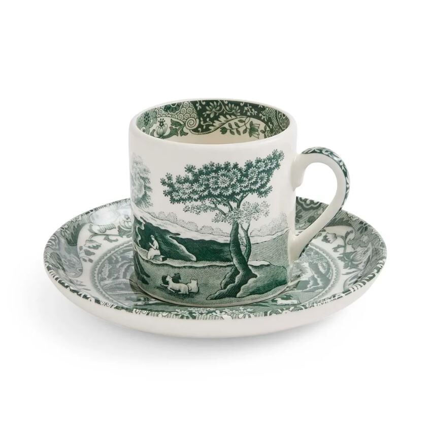 Heritage Green Italian Kahve fincanı 80 ML