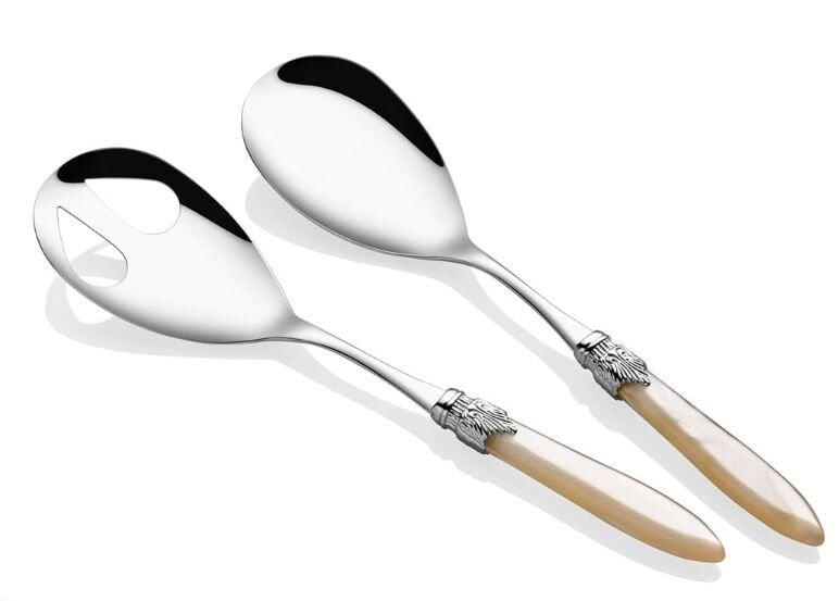 LAURA CHROME KEMİK SALATA SERVİS SETİ