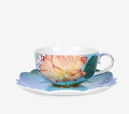 Mavi Porselen Çay Fincanı 225 ml