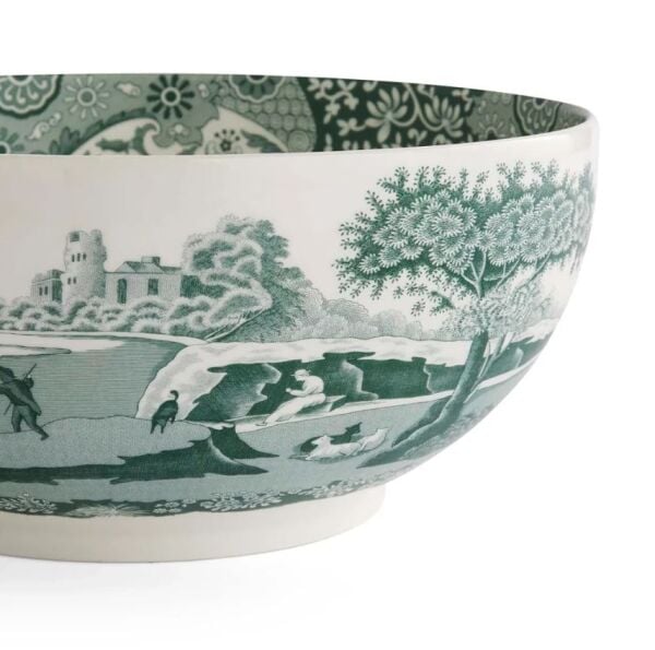 Heritage Green Italian Yuvarlak salata servis 29 CM