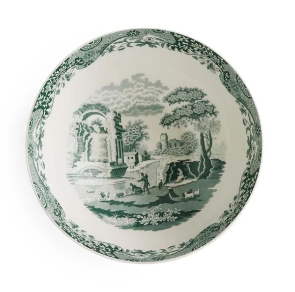 Heritage Green Italian Yuvarlak salata servis 29 CM