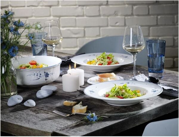 Old Luxembourg Blue Blanc Servis Kasesi 24 cm