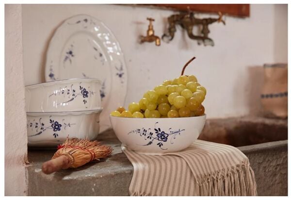 Old Luxembourg Blue Blanc Servis Kasesi 24 cm