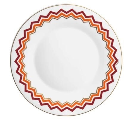Iconic Turuncu Bordo Porselen Yemek Tabağı 27,5 cm