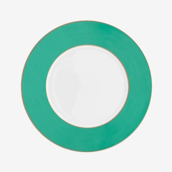 Yeşil Porselen Yemek Tabağı 28 cm