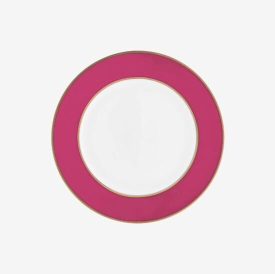 Pembe Porselen Pasta Tabağı 17 cm