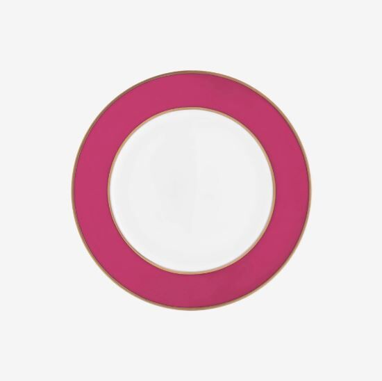 Pembe Porselen Pasta Tabağı 17 cm