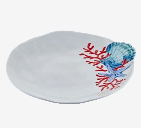 Beyaz Melamin Yemek Tabağı 28 Cm