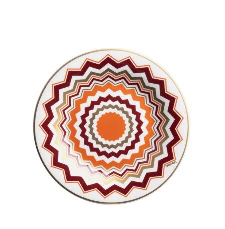 Iconic Turuncu Bordo Porselen Ekmek Tabağı 17 cm