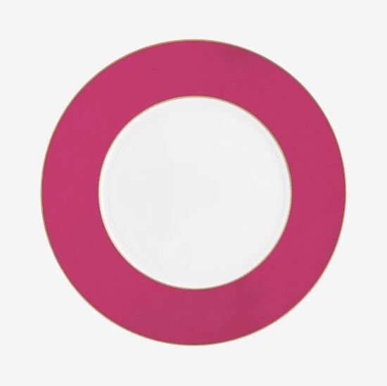 Pembe Porselen Yemek Tabağı 28 cm