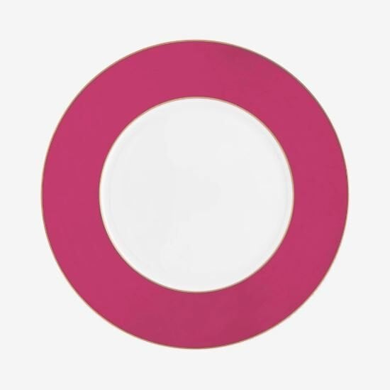 Pembe Porselen Yemek Tabağı 28 cm